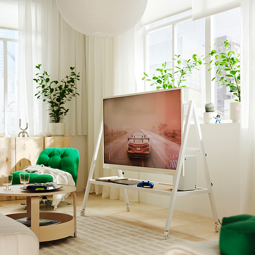 YXSTABY gaming tv stand on castors