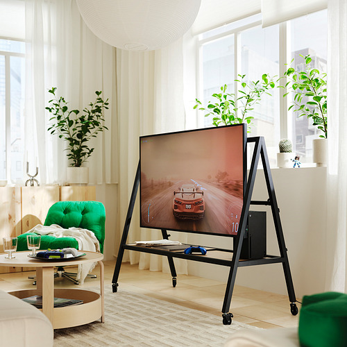 YXSTABY gaming tv stand on castors