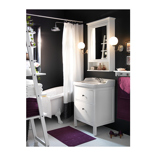 RUTSJÖN/HEMNES wash-stnd w drawers/wash-basin/tap