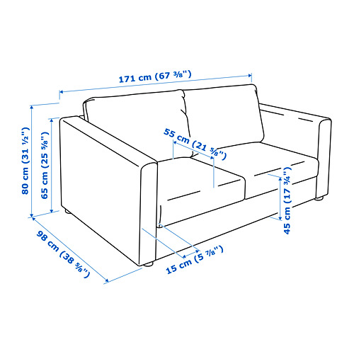 VIMLE 2-seat sofa