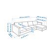 VIMLE 4-seat sofa