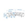 SÖDERHAMN corner sofa, 6-seat