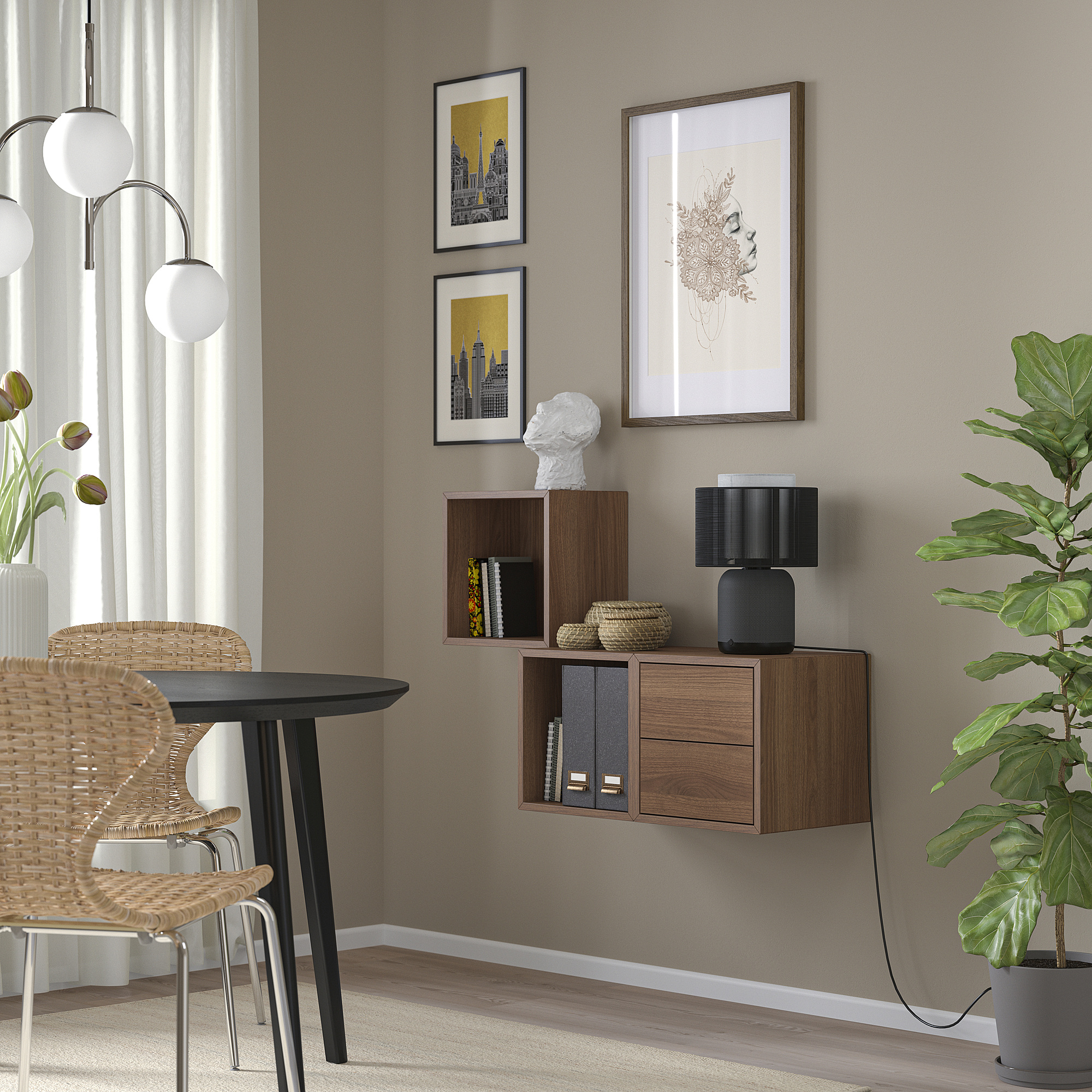 EKET wall-mounted storage combination