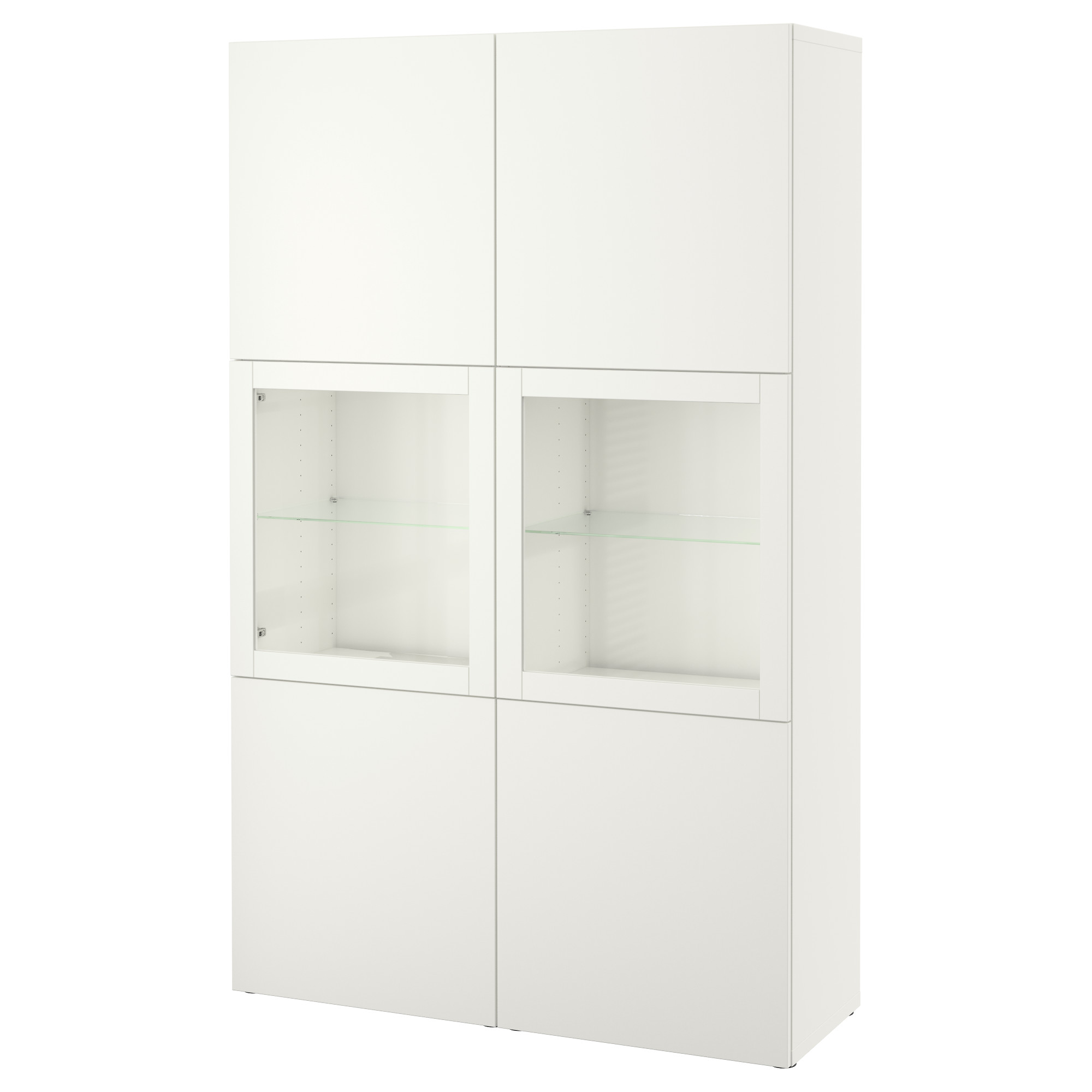 IKEA BESTÅ/GLASSVIK】組み立て途中品 3台セット ランプ付き BESTÅ TV storage combination/glass doors, dark grey