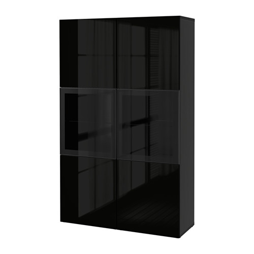 BESTÅ storage combination w glass doors