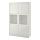 BESTÅ - 玻璃門貯物組合, 白色/Selsviken 光面/白色/磨砂玻璃 | IKEA 香港及澳門 - PE535145_S1