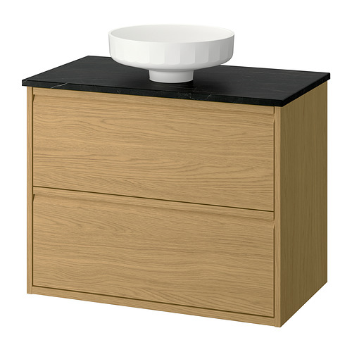 LERSJÖN/ÄNGSJÖN wash-stnd w drawers/wash-basin
