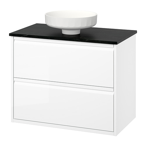 LERSJÖN/ÄNGSJÖN wash-stnd w drawers/wash-basin