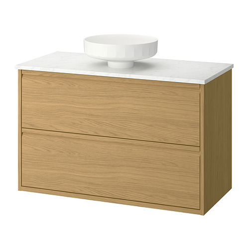 LERSJÖN/ÄNGSJÖN wash-stnd w drawers/wash-basin