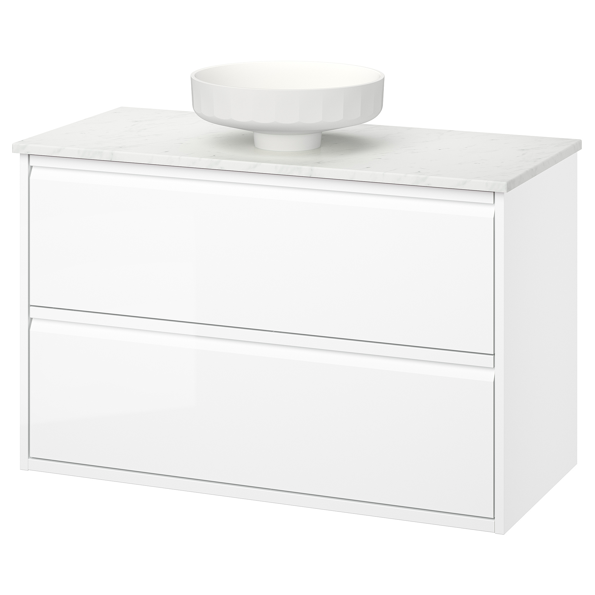 LERSJÖN/ÄNGSJÖN wash-stnd w drawers/wash-basin
