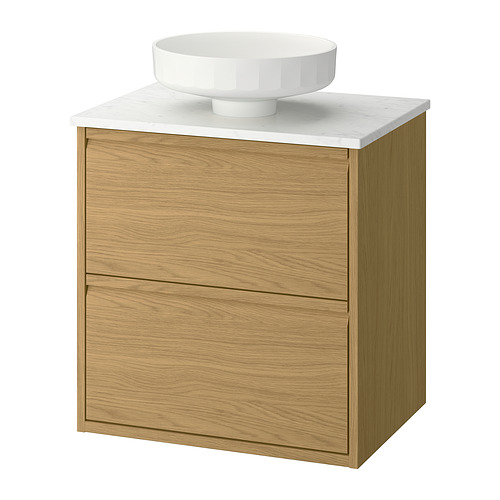 LERSJÖN/ÄNGSJÖN wash-stnd w drawers/wash-basin