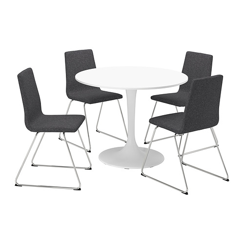DOCKSTA/LILLÅNÄS table and 4 chairs