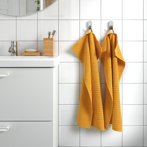 HIMLEÅN hand towel, dark blue/mélange, 40x70 cm - IKEA Sweden