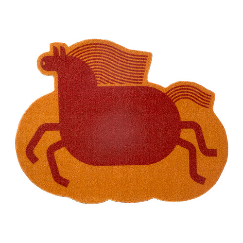 FÖSSTA - door mat, horse/orange red, 50x65 cm | IKEA Hong Kong and Macau - PE990316_S4