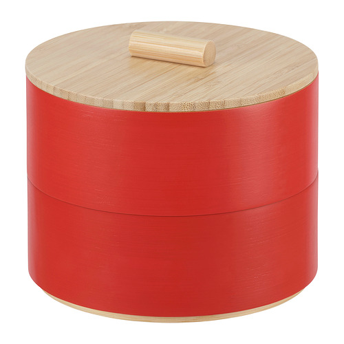 FÖSSTA serving container with lid