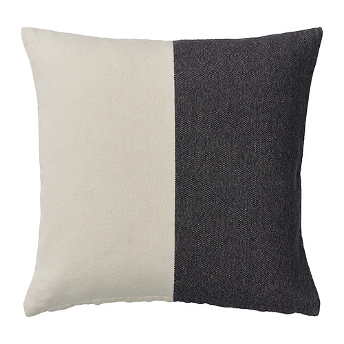 SOLUPPGÅNG - 咕𠱸套, 黑色/米黃色, 50x50 厘米 | IKEA 香港及澳門 - PE990335_S4