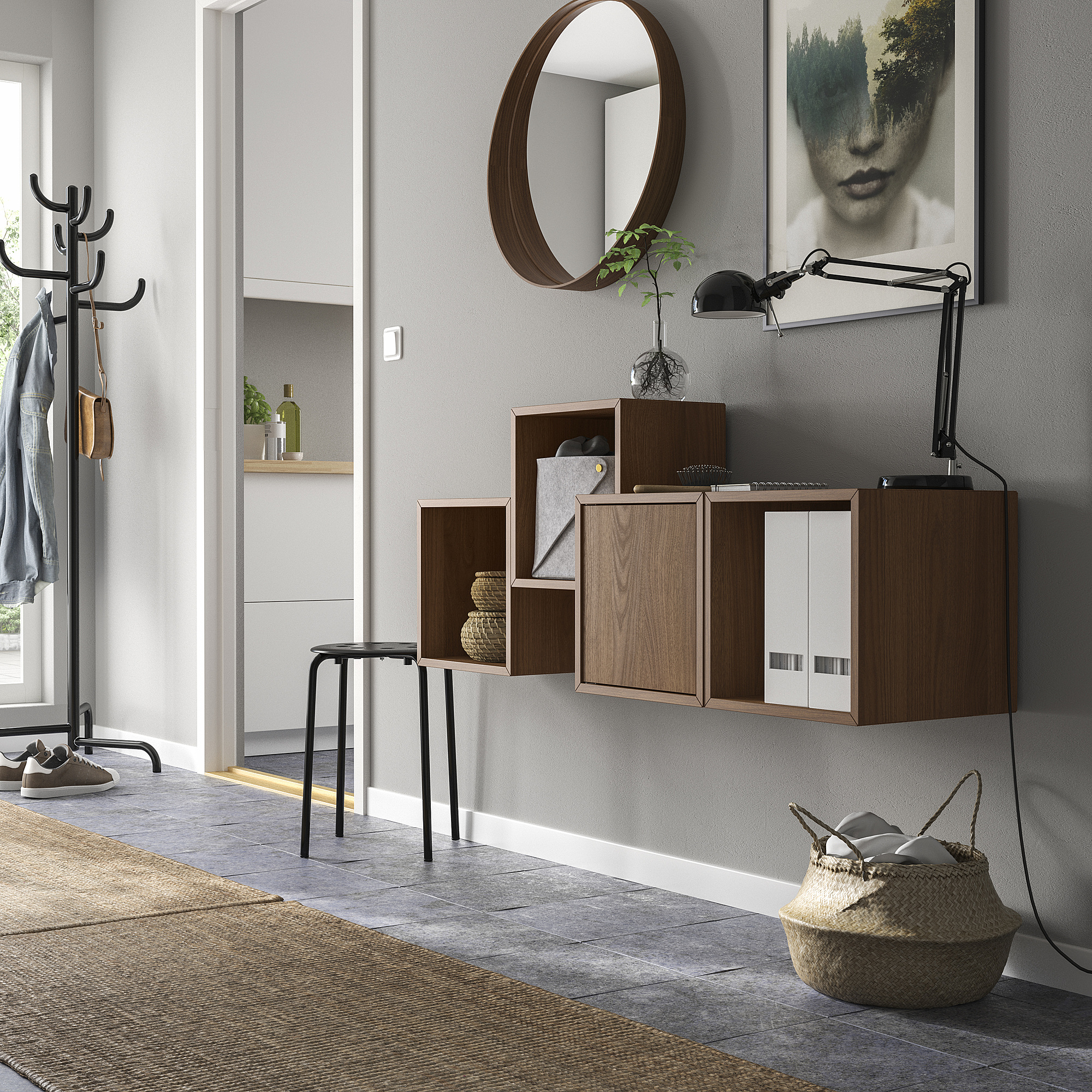 EKET wall-mounted cabinet combination