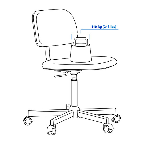 BLECKBERGET swivel chair