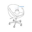 SKRUVSTA swivel chair