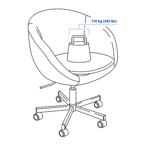 SKRUVSTA swivel chair