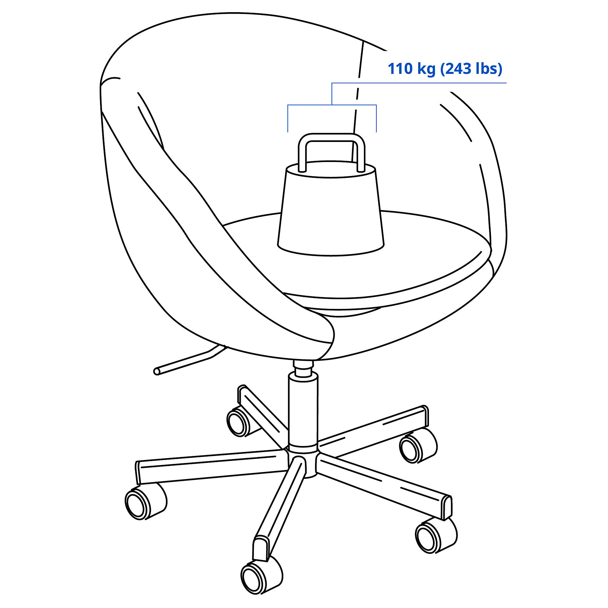 SKRUVSTA swivel chair