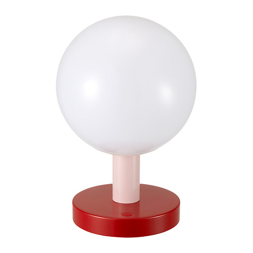SOLVINDEN - LED裝飾燈, 電池操作 球形/紅色 淺粉紅色, 26 厘米 | IKEA 香港及澳門 - PE990403_S4