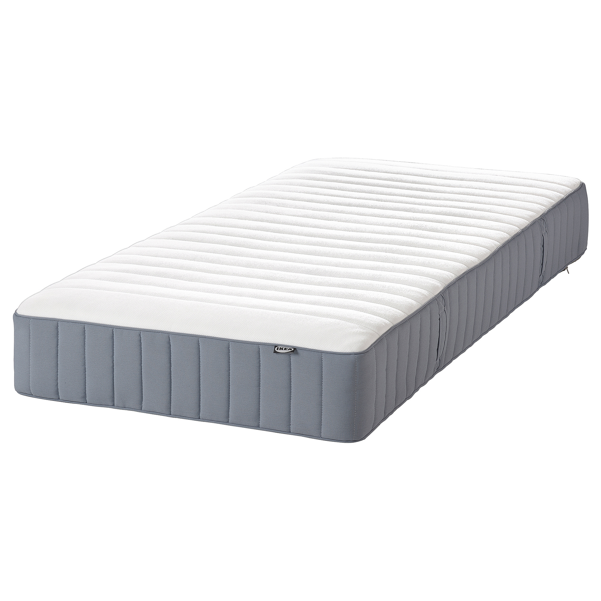 VALEVÅG - pocket sprung mattress, super firm/light blue, Single