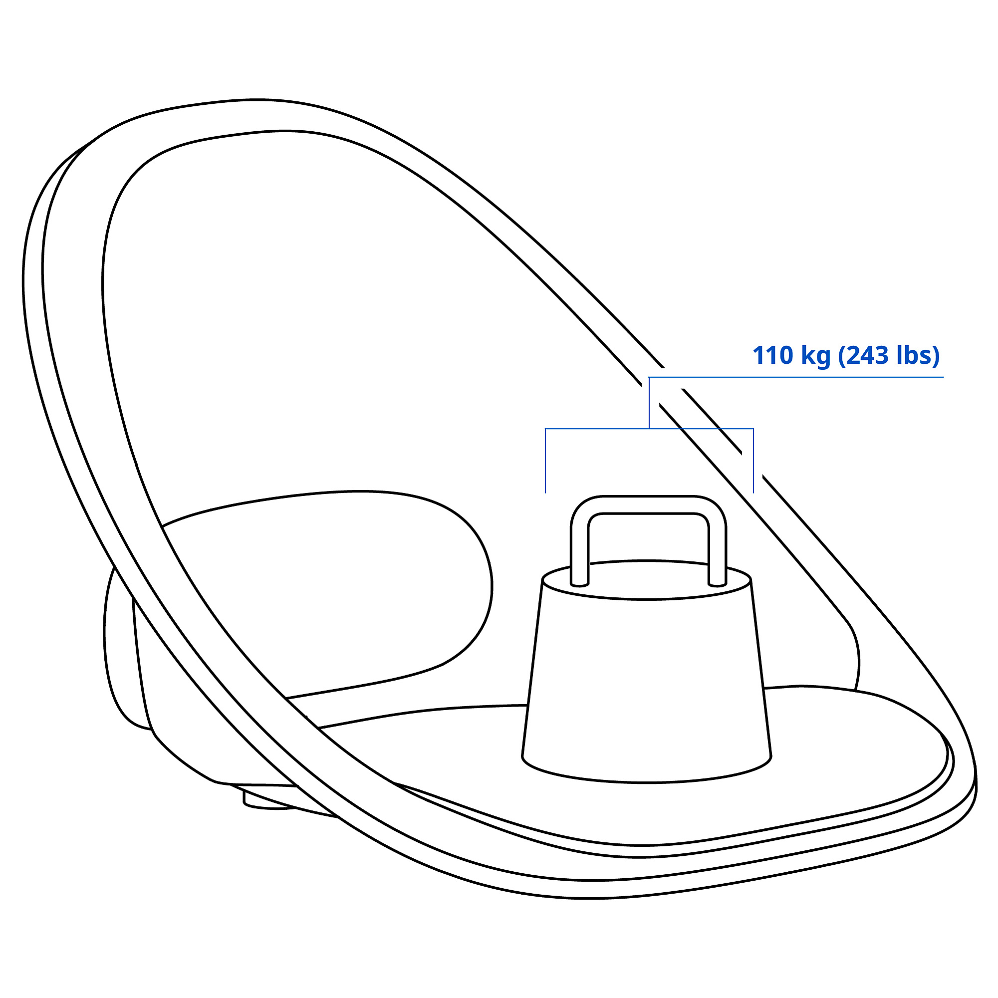 ELDBERGET seat shell