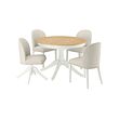 ROSENTORP ext table+3 chairs+1 swivel chair