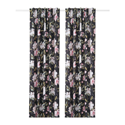 ROSENMOTT block-out curtains, 1 pair