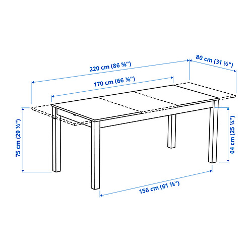ÅLHULT extendable table