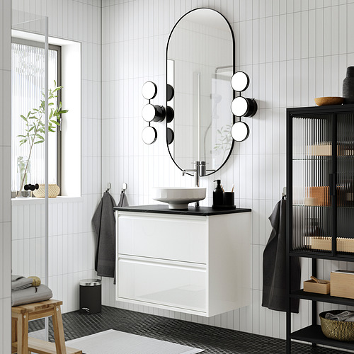 LERSJÖN/ÄNGSJÖN wash-stnd w drawers/wash-basin