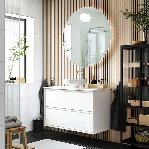 LERSJÖN/ÄNGSJÖN wash-stnd w drawers/wash-basin