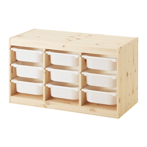 TROFAST storage combination with boxes