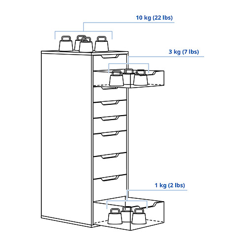 ALEX 九格抽屜組合