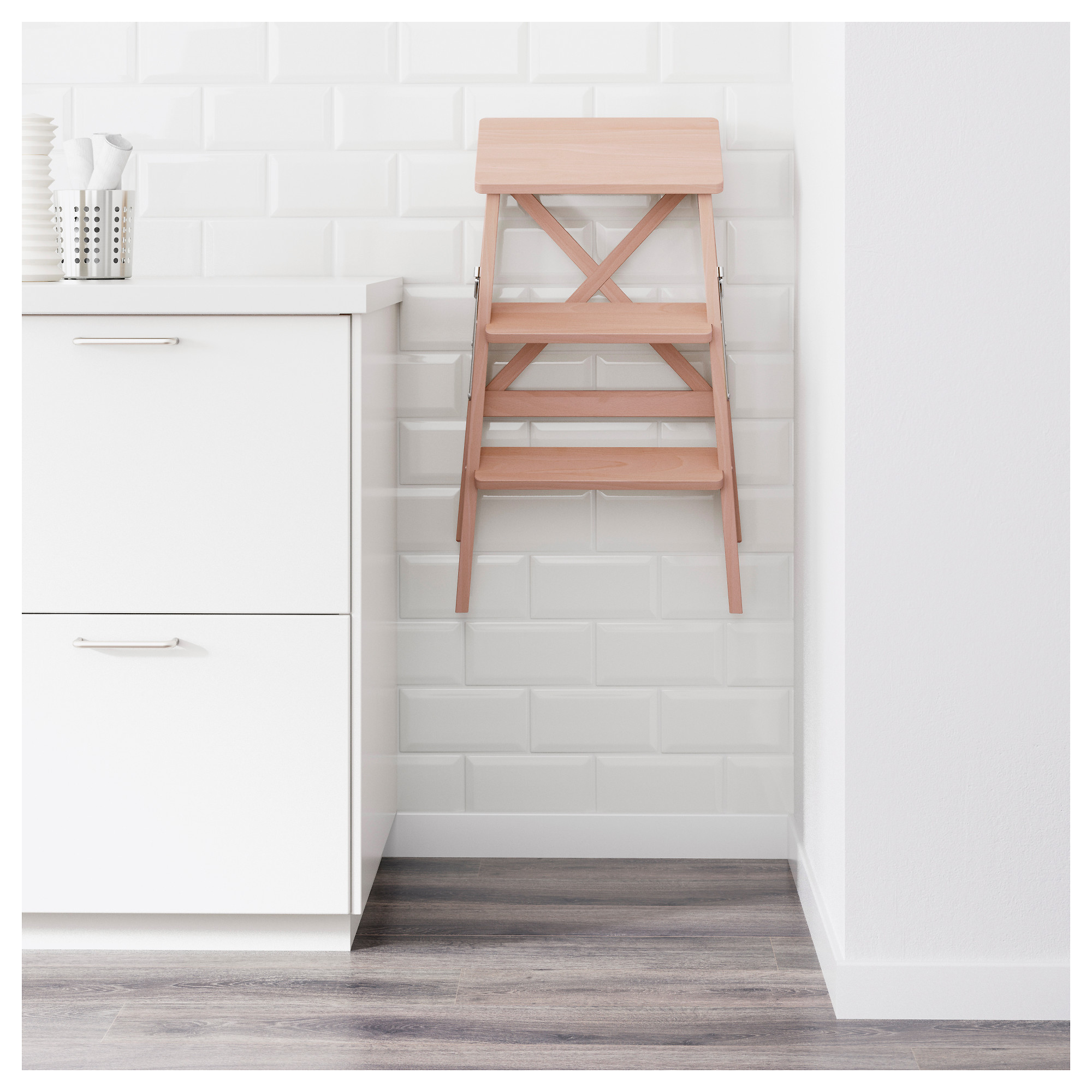 Bekvam Stepladder 3 Steps Beech Ikea Hong Kong