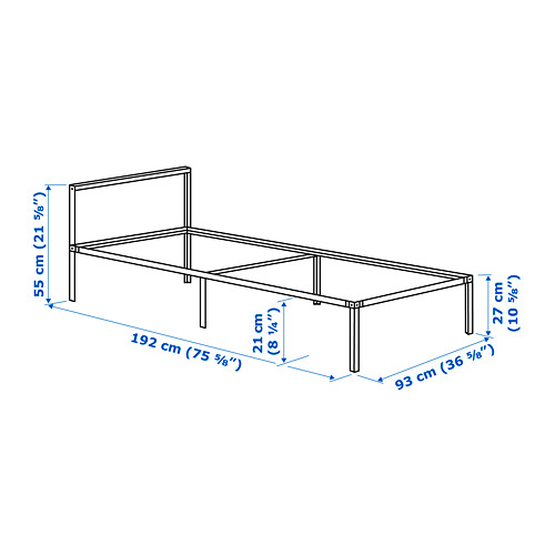 GRIMSBU bed frame