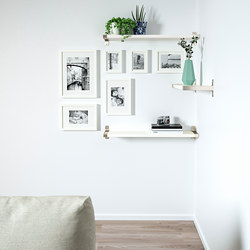 BERGSHULT/GRANHULT - 牆架組合, 80x20 cm, 黑褐色/鍍鎳 | IKEA 香港及澳門 - PE722426_S3