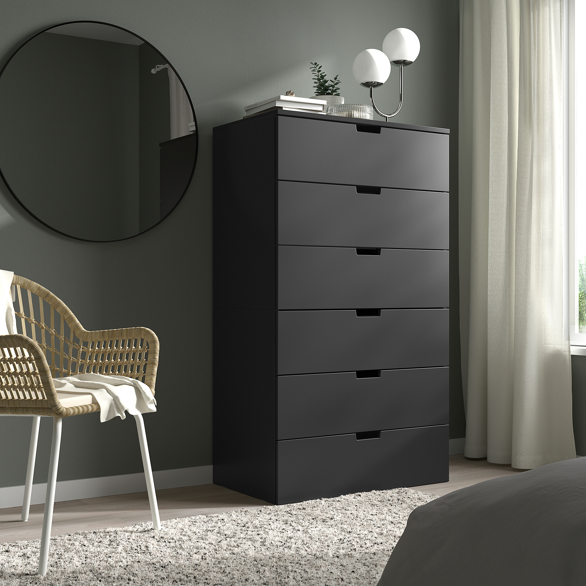 NORDLI 六格抽屜櫃