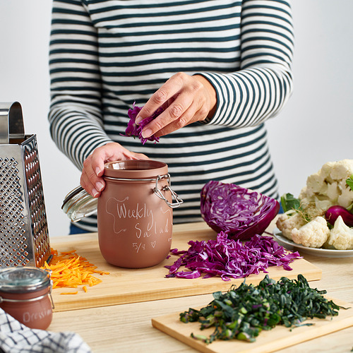 KORKEN jar with lid