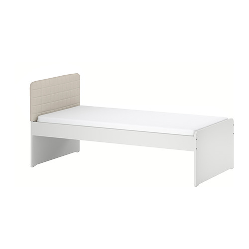 SLÄKT - 床架, 附床頭板/Vissle 米黃色, 單人 | IKEA 香港及澳門 - PE990720_S4