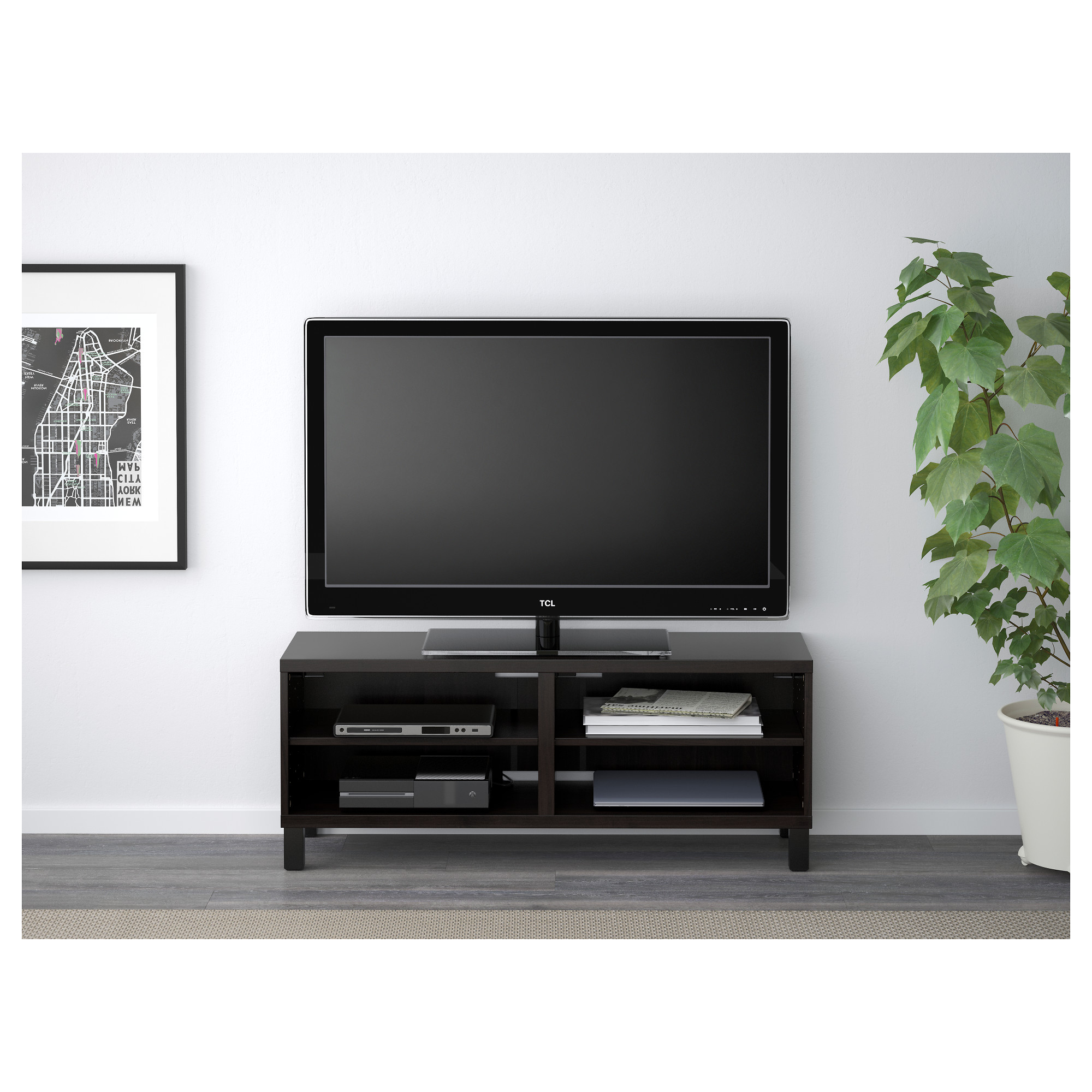 Besta Tv Bench Black Brown Ikea Hong Kong