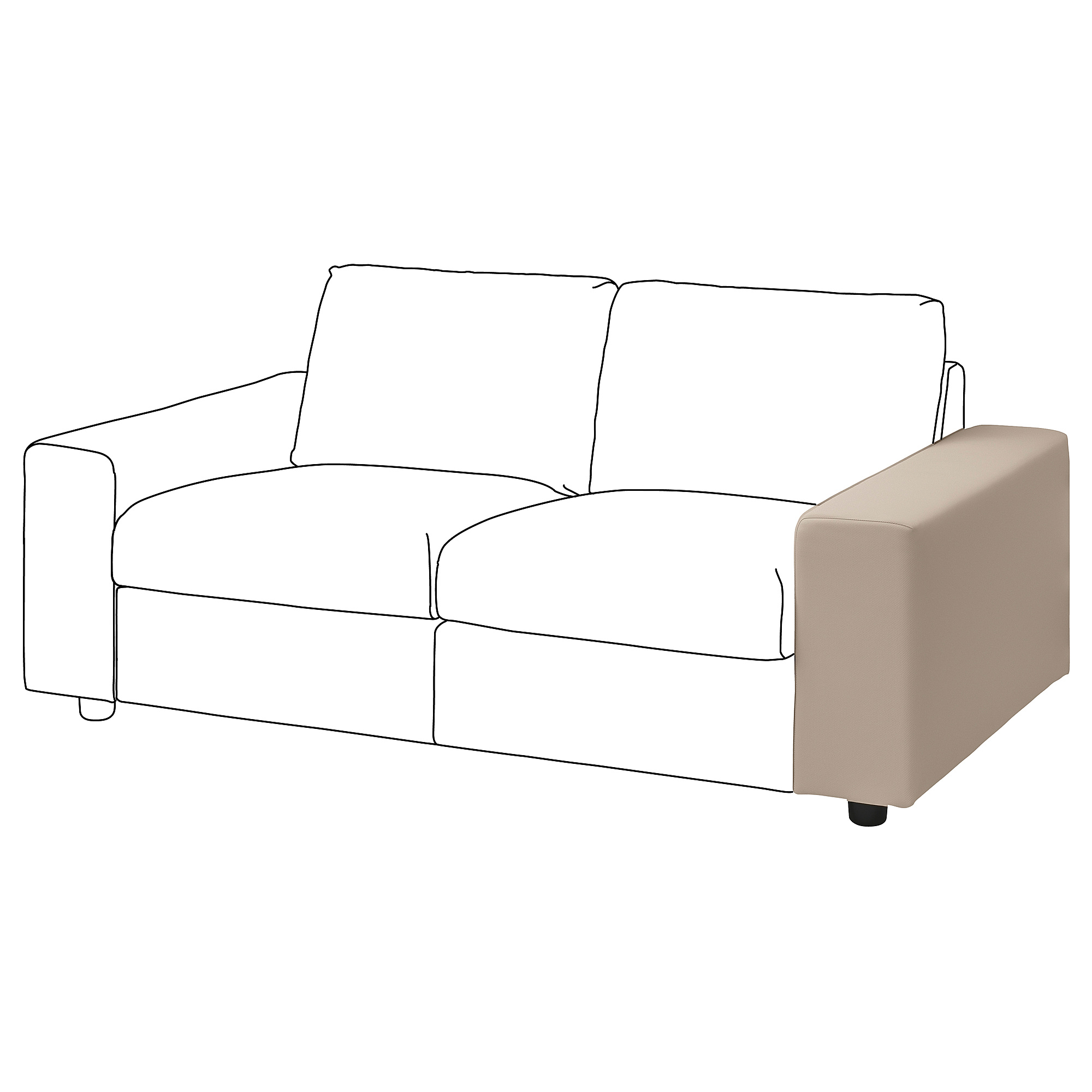 VIMLE cover for armrest