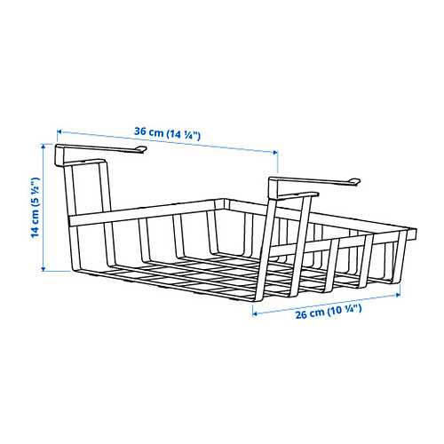 PÅLYCKE clip-on basket