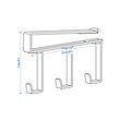 PÅLYCKE clip-on hook rack
