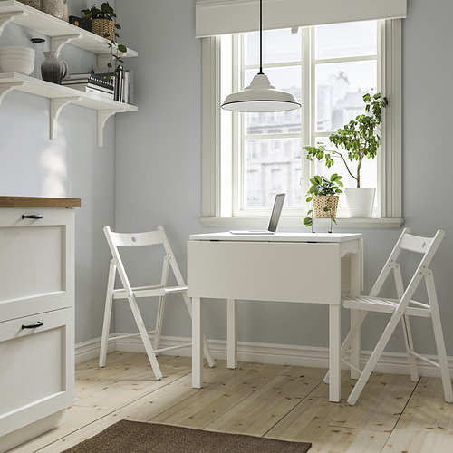 HAUGA/FRÖSVI table and 2 folding chairs