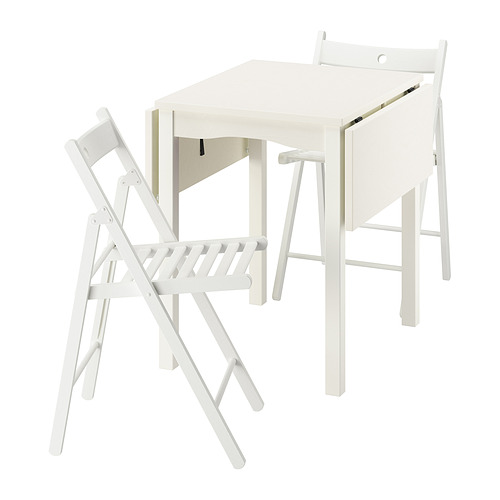 HAUGA/FRÖSVI table and 2 folding chairs