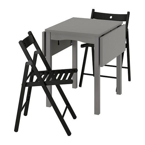 HAUGA/FRÖSVI table and 2 folding chairs