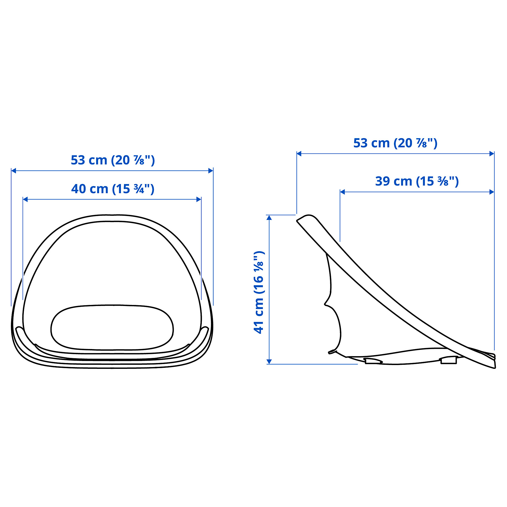 ELDBERGET seat shell