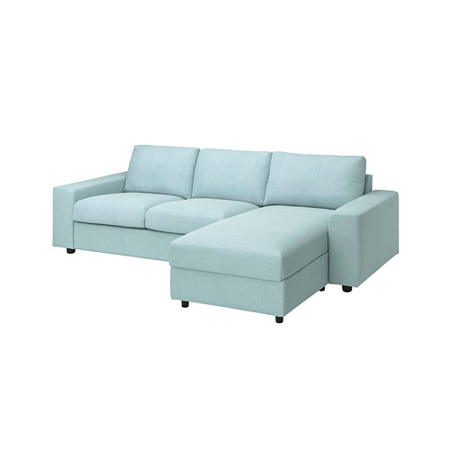 VIMLE cover 3-seat sofa w chaise longue